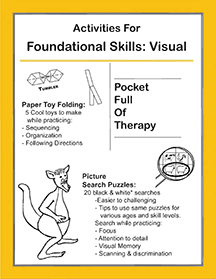 PFOT - Picture Search & Paper Folding Activity Sheets Printed