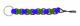 slide bead fidget: blue-green